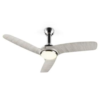 Klarstein Silent Service, mennyezeti ventilátor, Ø: 128 cm, teljesítmény: 25 W, szürke kép