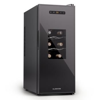 Klarstein Silent Vino 12 Uno Slim Borhűtő, 31 l / 12 palack 8-18 °C Érintős kép