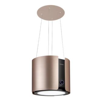 Klarstein Skyfall Smart, sziget páraelszívó, Ø 45 cm, légkeringetés, 402 m³/ó, LED, nemesacél, arany kép