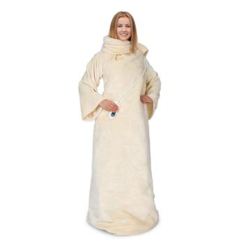 Klarstein Slanket, thermo takaró ujjakkal, 120 W, 155 x 180 cm, coral fleece kép