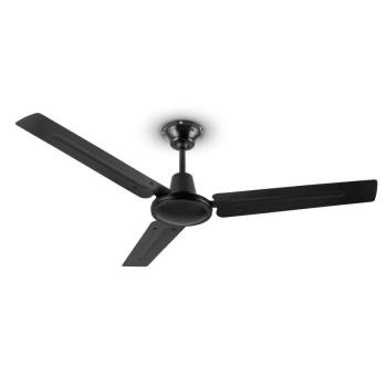 Klarstein Spin Doctor, fekete, 55W, mennyezeti ventilátor, 122cm, 3 kar, rozsdamentes acél kép