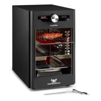 Klarstein Steakreaktor Core, magas hőmérsékletű grill, 2100 W, 800 °C, beszúrható hőmérsékletmérő kép