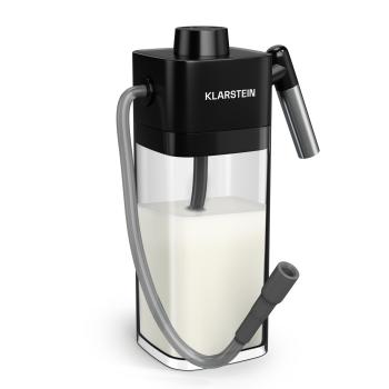 Klarstein SteelPresso tejtartály, praktikus kiegészítők, 0,55 liter, átlátszó kép