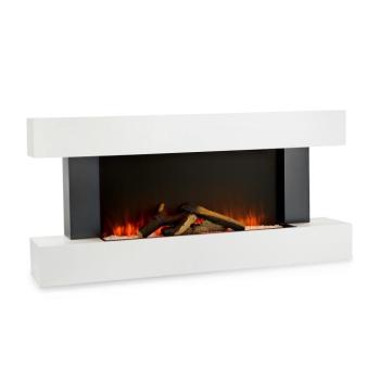 Klarstein Studio Light & Fire 1, elektromos kandalló, 1000/2000 W, MDF, távirányító, fehér kép