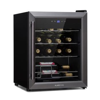 Klarstein Ultimo 16 Uno, borhűtő, 42 liter, 16 palack, 5 - 18°C, érintőképernyős vezérlőpanel kép