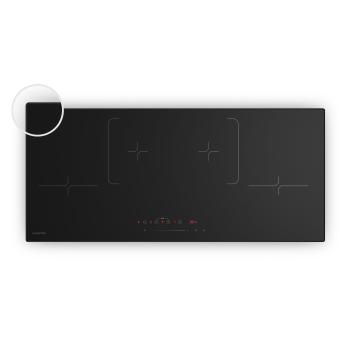 Klarstein Velaire keskeny indukciós főzőlap | Elegáns, minimalista, erőteljes | 4 főzőzóna | 7000 W | 90 cm kép