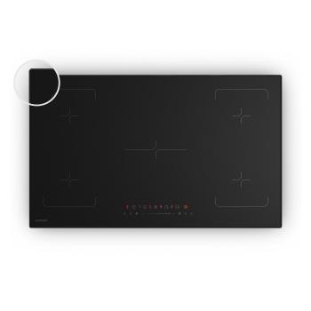 Klarstein Velaire indukciós főzőlap | Elegáns, minimalista, erőteljes | 5 főzőzóna | 7200 W | 90 cm kép