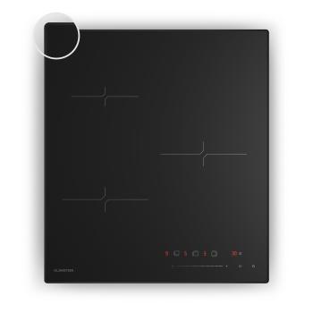 Klarstein Velaire indukciós főzőlap | Elegáns, minimalista, helytakarékos | 3 főzőzóna | 5500 W | 45 cm kép