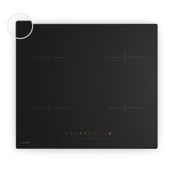 Klarstein Velaire indukciós főzőlap, elegáns, minimalista, nagy teljesítményű, 4 főzőzóna, 7000 W, 60 cm kép