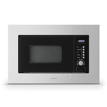 Klarstein Verosteel beépíthető mikrohullámú sütő grillel | 800 W grill | 700 W mikrohullám | 60 cm kép