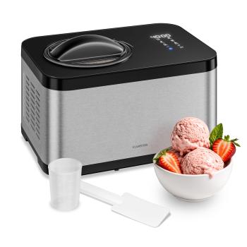 Klarstein VeroSteel jégkrémkészítő kompresszorral | 1,5 l | 150 W | 4 program | érintővezérlés kép