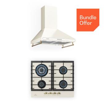 Klarstein Victoria 60 Duo Set gáz | gáz főzőlap | páraelszívó kép