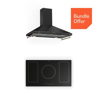 Klarstein Victoria 90 Duo Set indukciós főzőlap és páraelszívó, 90 cm kép