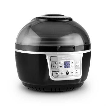 Klarstein VitAir Turbo, forrólevegős fritőz, 1400 W, 10 L, szürke-fekete kép