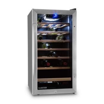 Klarstein Vivo Vino 26, 88 liter, borhűtő, 26 palack, fekete, LED kép