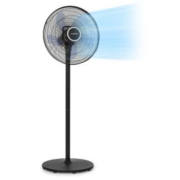 Klarstein Windflower, álló ventilátor, 5 forgó lapát (15"/38,5 cm), 50 W, fekete kép