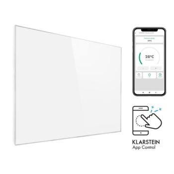 Klarstein Wonderwall 1200 Smart, infravörös hősugárzó, 100 x 120 cm, 1200 W, heti időzítő, IP24, fehér kép