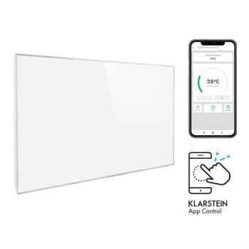 Klarstein Wonderwall 960 Smart, infrapanel, infravörös hősugárzó, 80 x 120 cm, 960 W, heti időzítő, IP24, fehér kép