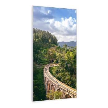 Klarstein Wonderwall Air Art Smart, infravörös fűtőtest, vonat, 60 x 120 cm, 700 W kép