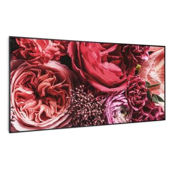 Klarstein Wonderwall Air Art Smart, infravörös hősugárzó, 120 x 60 cm, 700 W, virág kép