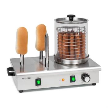 Klarstein Wurstfabrik 600, hotdog készítő, 600 W, 5 l, 30 - 100 °C, üveg, nemesacél kép