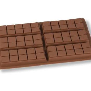 Kockás Táblás Csokoládéforma – Szilikon kép