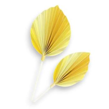 Legyező tortadísz beszúró arany színű 2 db kép