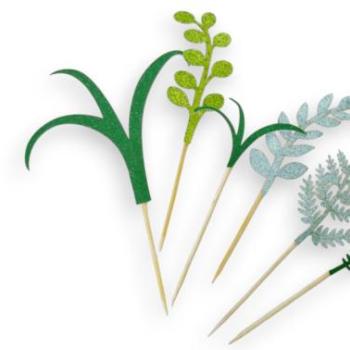 Levél alakú torta beszúró készlet, 6 részes kép