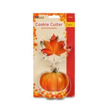 Levél és tök alakú fém sütikiszúró szett kép