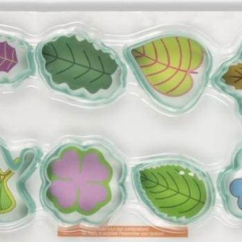 Levél formájú süti kiszúró készlet – 8 részes, tartós műanyag kép