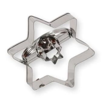 Linzer Kiszúró - Nagy Csillag Forma, Csillag Közepű kép