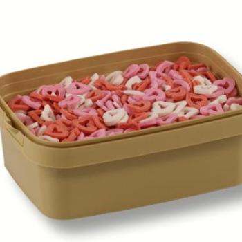 Lyukas szív cukorkonfetti tortadekor kép