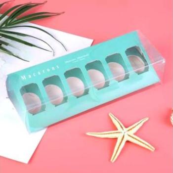 Macaron doboz, zöld 10 db kép