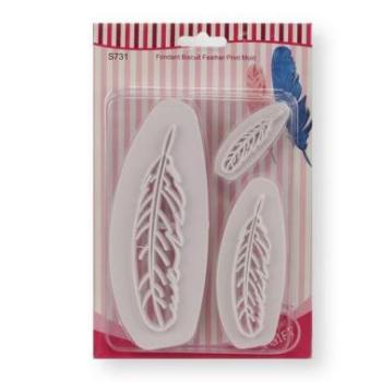 Madártoll Fondant Kiszúró Szett – 3 Részes kép