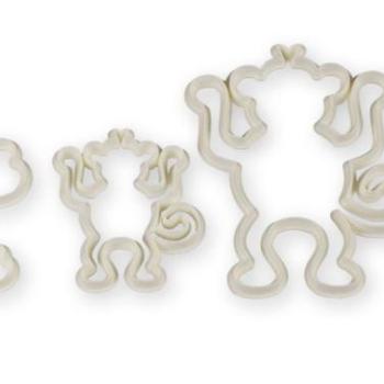 Majom Alakú Fondant Kiszúró Készlet - Sütikhez, Tortákhoz kép