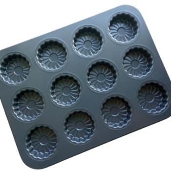 Margaréta alakú tapadásmentes muffin sütőforma 12 adagos kép