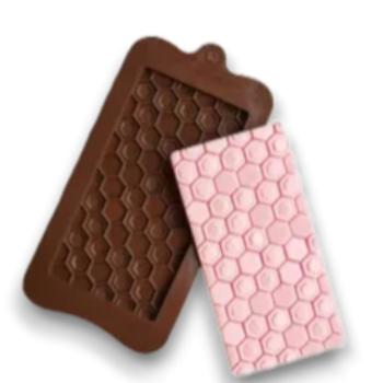 Méhsejt mintás szilikon táblás csoki forma kép