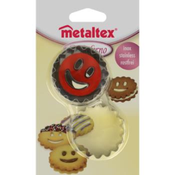 Metaltex Linzer Kiszúró Készlet – Smiley Motívum, 4 db-os kép