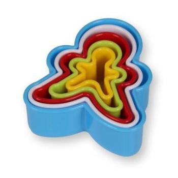 Mézeskalács emberke kiszúró készlet - 5 darabos műanyag szett kép