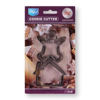 Mézi és Házikó 6 Darabos Kiszúró Készlet – Karácsonyi Sütikhez kép