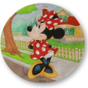 Minnie pöttyös ruhában tortaostya kép