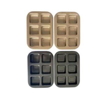 Négyzet alakú muffin sütőforma 6 adagos kép