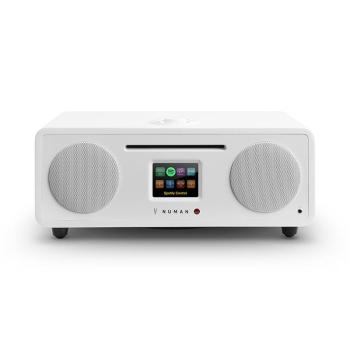 Numan Two, fehér, 2.1 internet rádió, CD, 30 W, USB, bluetooth, Spotify Connect, DAB+ kép