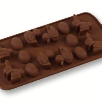 Nyuszi, kacsa és tojás alakú szilikon bonbon forma kép