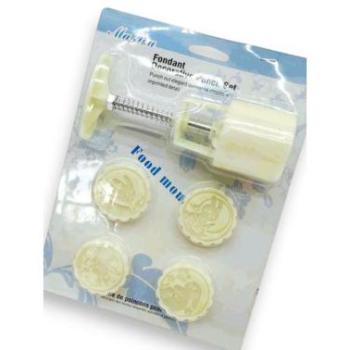 Nyuszis kekszpecsét készlet műanyag - 5 részes kép