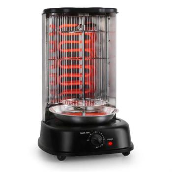 OneConcept Kebap Master, vertikális grill, 1800 W, fekete kép