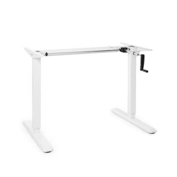 OneConcept Multidesk, állítható magasságú íróasztal, manuális, 73-123 cm, fehér kép