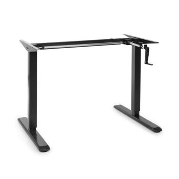 OneConcept Multidesk, állítható magasságú íróasztal, manuális, 73-123 cm, fekete kép