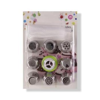 Orosz díszítőcső mesterkészlet - Habzsák 8 díszítőcsővel és csatlakozóval kép