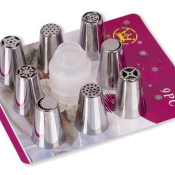 Orosz díszítőcső szett 9 részes csatlakozóval kép